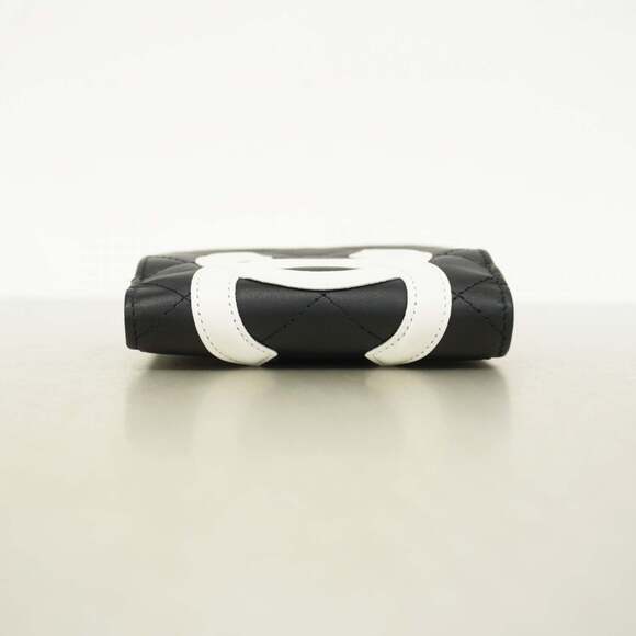 Chanel Cambon Wallet, Lambskin, Black and White, Women's - Picture 2 of 9